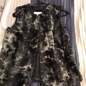 Faux fur vest